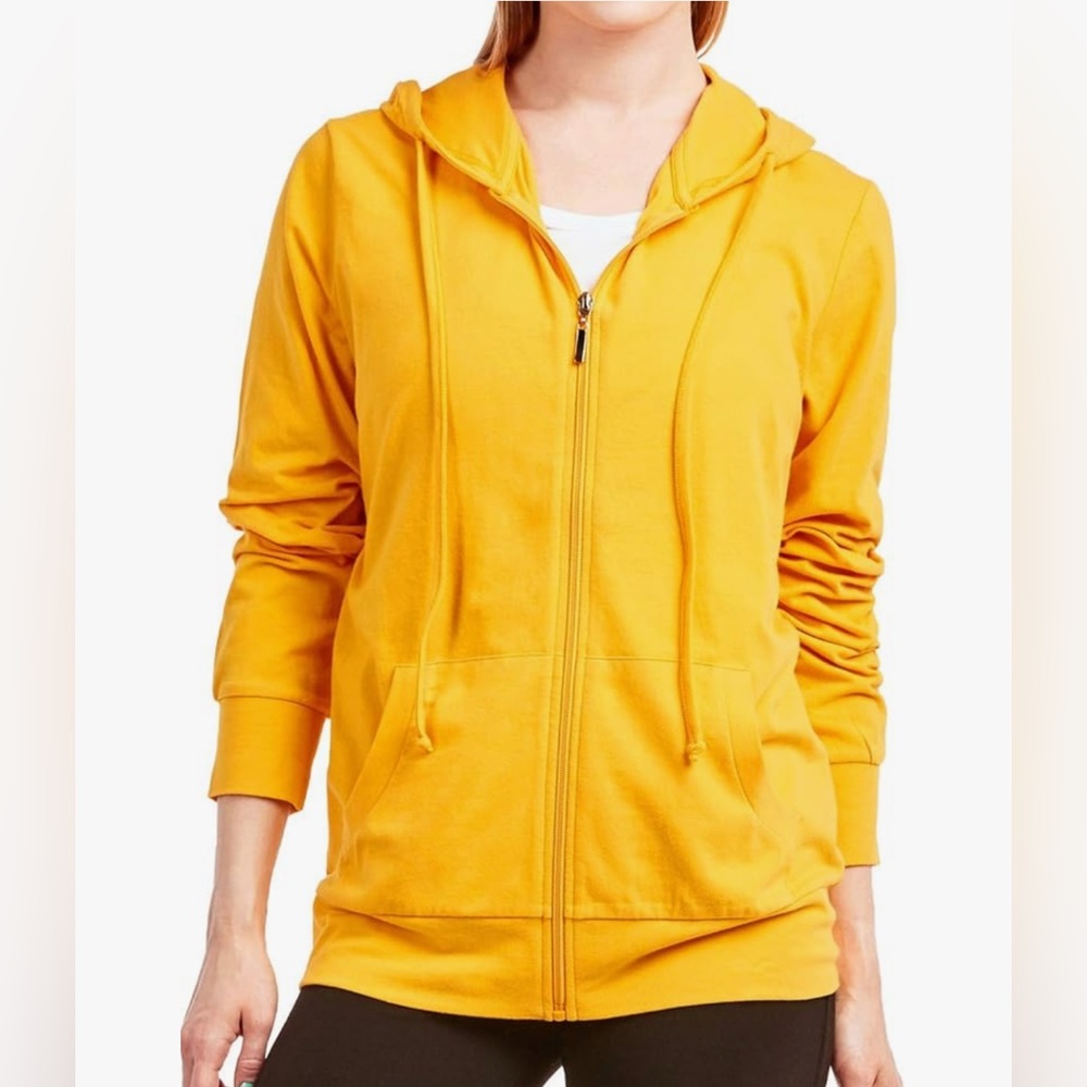 NWT - Sofra - Women's Thin Cotton Zip Up Hoodie Jacket - Picture 3 of 8